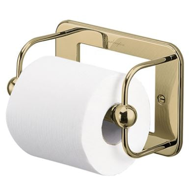 Burlington Edwardian Wall Mounted Toilet Roll Holder in Gold