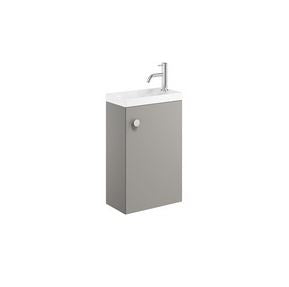 Crosswater Alo Storm Grey Matt Cloakroom Unit Only 400mm