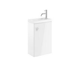 Crosswater Alo White Gloss Cloakroom Unit Only 400mm