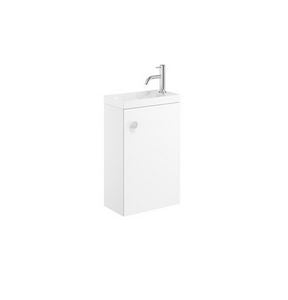 Crosswater Alo White Matt Cloakroom Unit Only 400mm