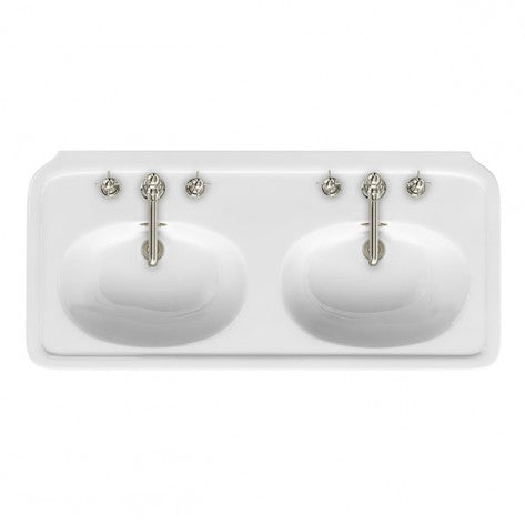Arcade Bathrooms 1215 x 560mm Double Basin With Overflow