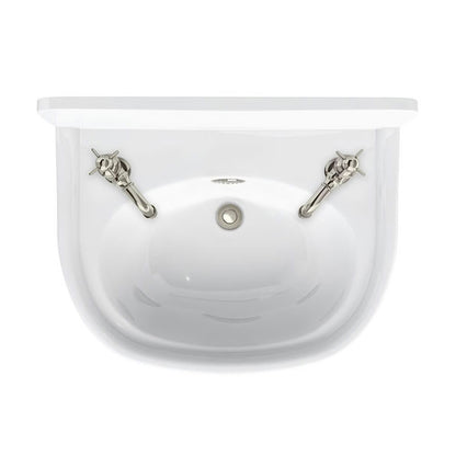 Arcade Bathrooms 500 x 400 Cloakroom Basin 2 Tap Hole With Overflow