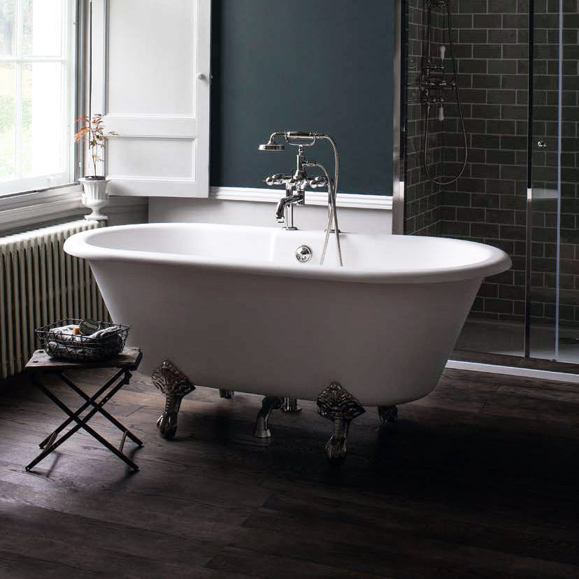 Arcade Bathrooms Vigo Natural Stone Roll Top Bath 1690x800mm