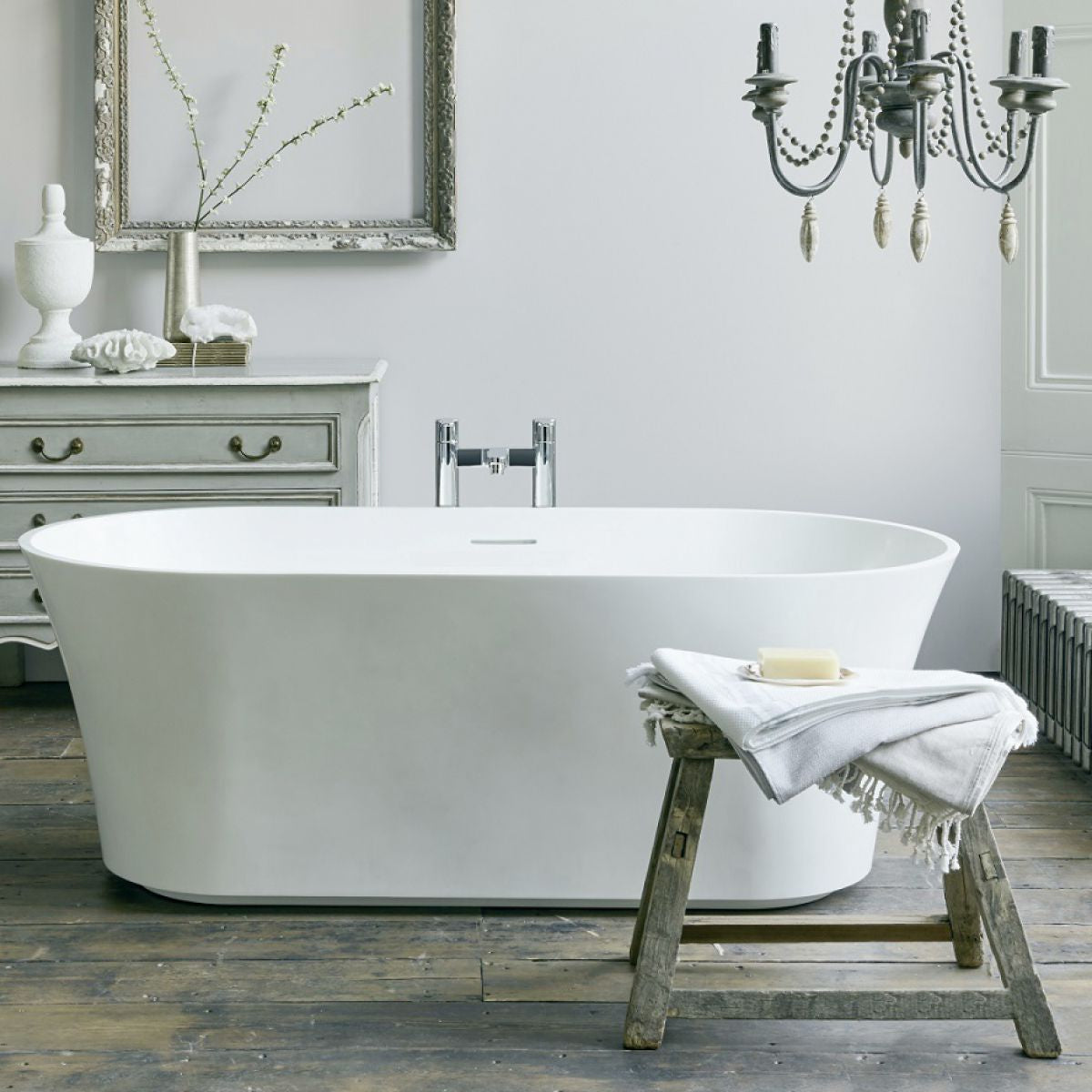 Clearwater Armonia 1550x725mm Natural Stone Double Bath