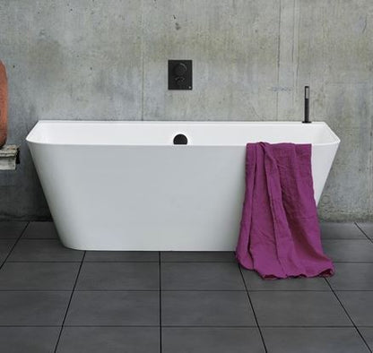 Crosswater ARTIST Grande Back to Wall Bath Freestanding Back To Wall Bath Gloss White