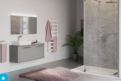 Crosswater Air 500 x 1150mm Towel Warmer Soft White