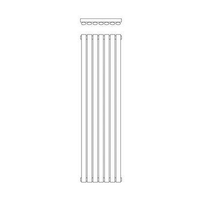 SW6 Aspen Single Stainless Vertical 450mm
