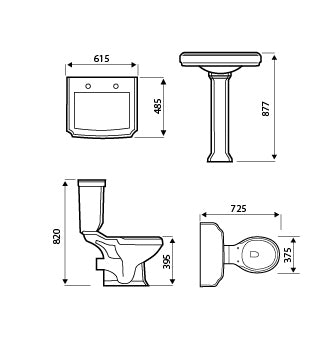 Amp Up Your Bathroom With SW6 Astley White Pedestal
