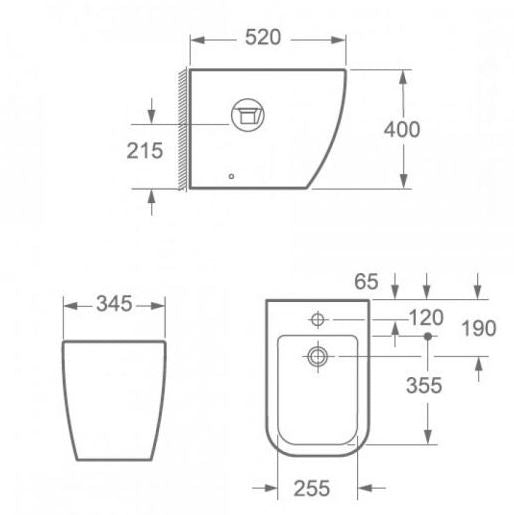 Essentials Essence Floor Standing Bidet