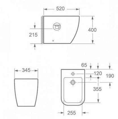 Essentials Essence Floor Standing Bidet