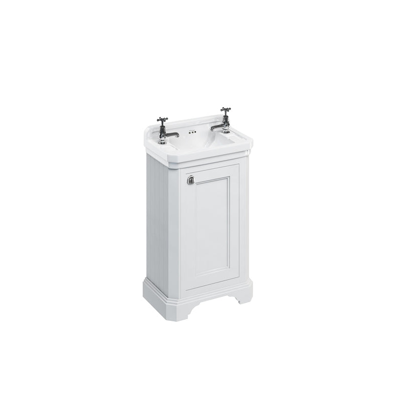 Burlington Cloakroom Unit With Basin - Matt White