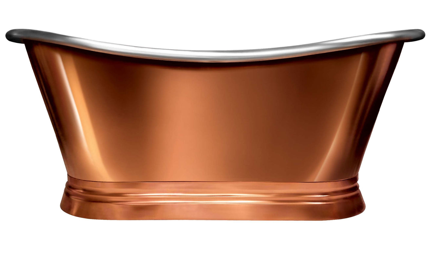 BC Designs Copper & Nickel Boat Bath 1500 x 700mm