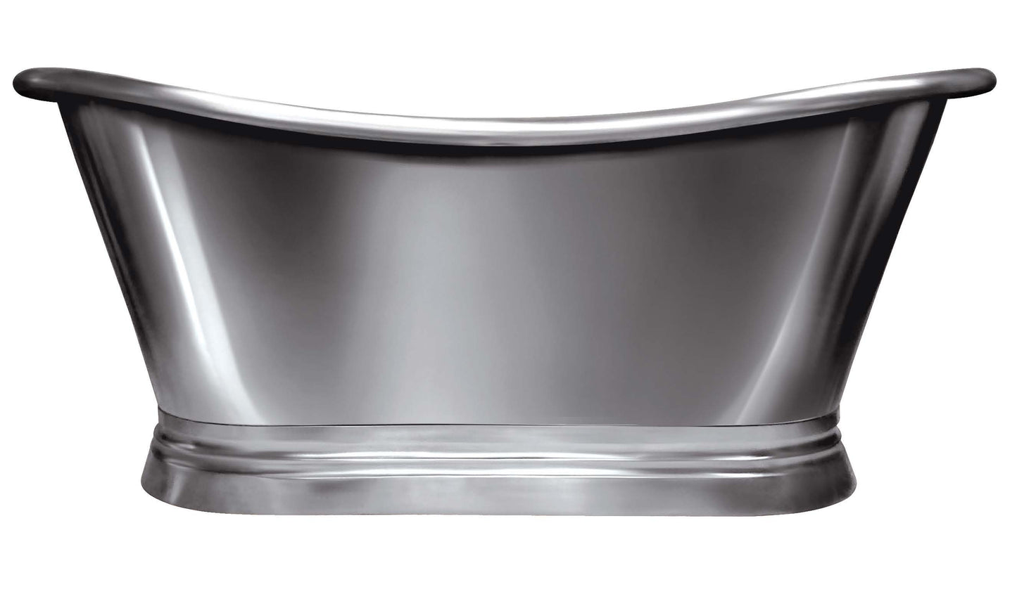 BC Designs Copper Boat Bath With Nickel Finish 1500 x 700mm