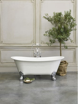 Clearwater Battello Natural Stone Freestanding Bath, White