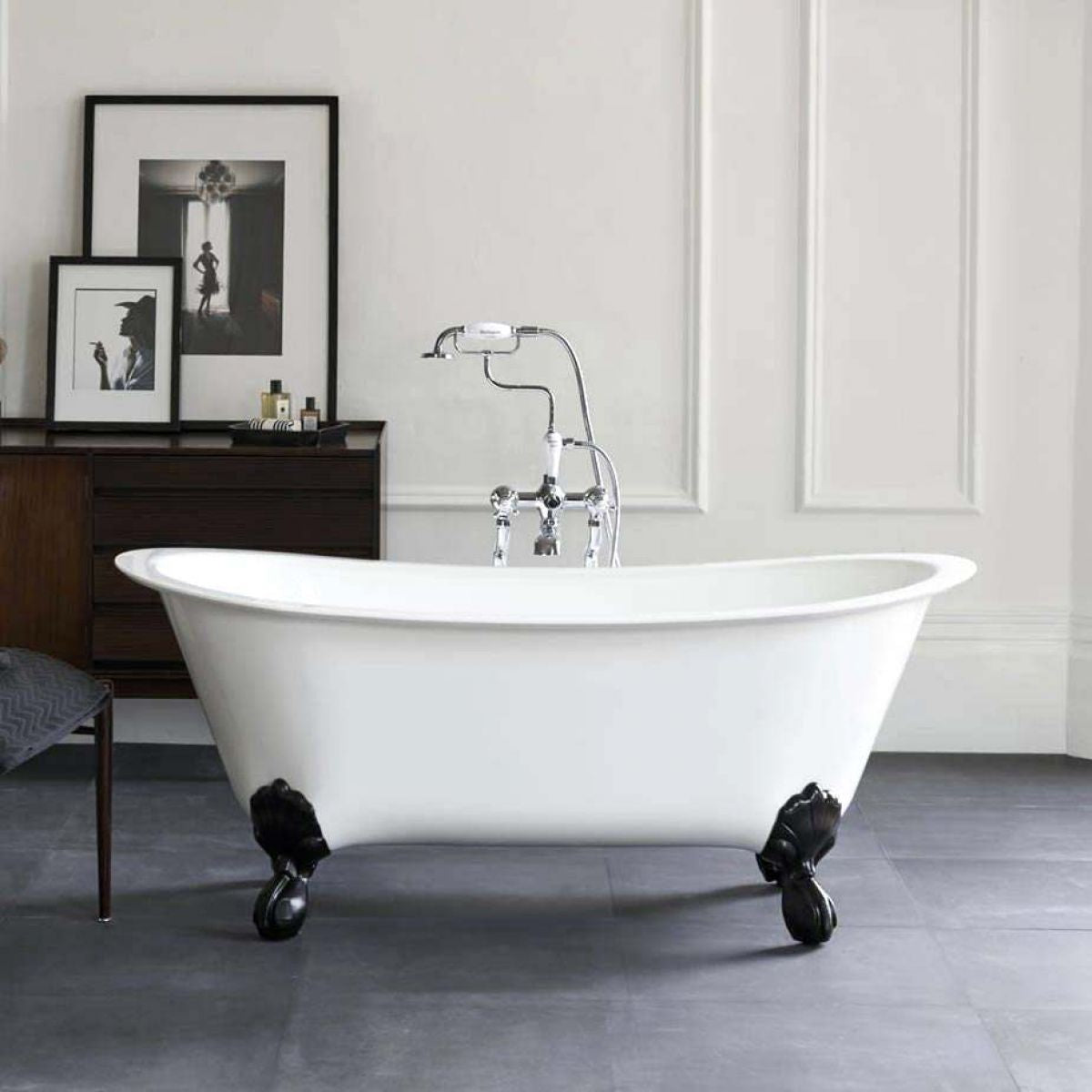 Clearwater Battello Natural Stone Freestanding Bath, White