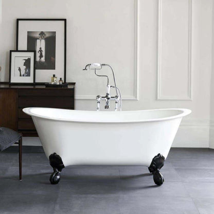 Clearwater Battello Natural Stone Freestanding Bath, White
