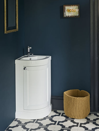 Burlington Freestanding 43cm Corner Vanity Unit And Basin