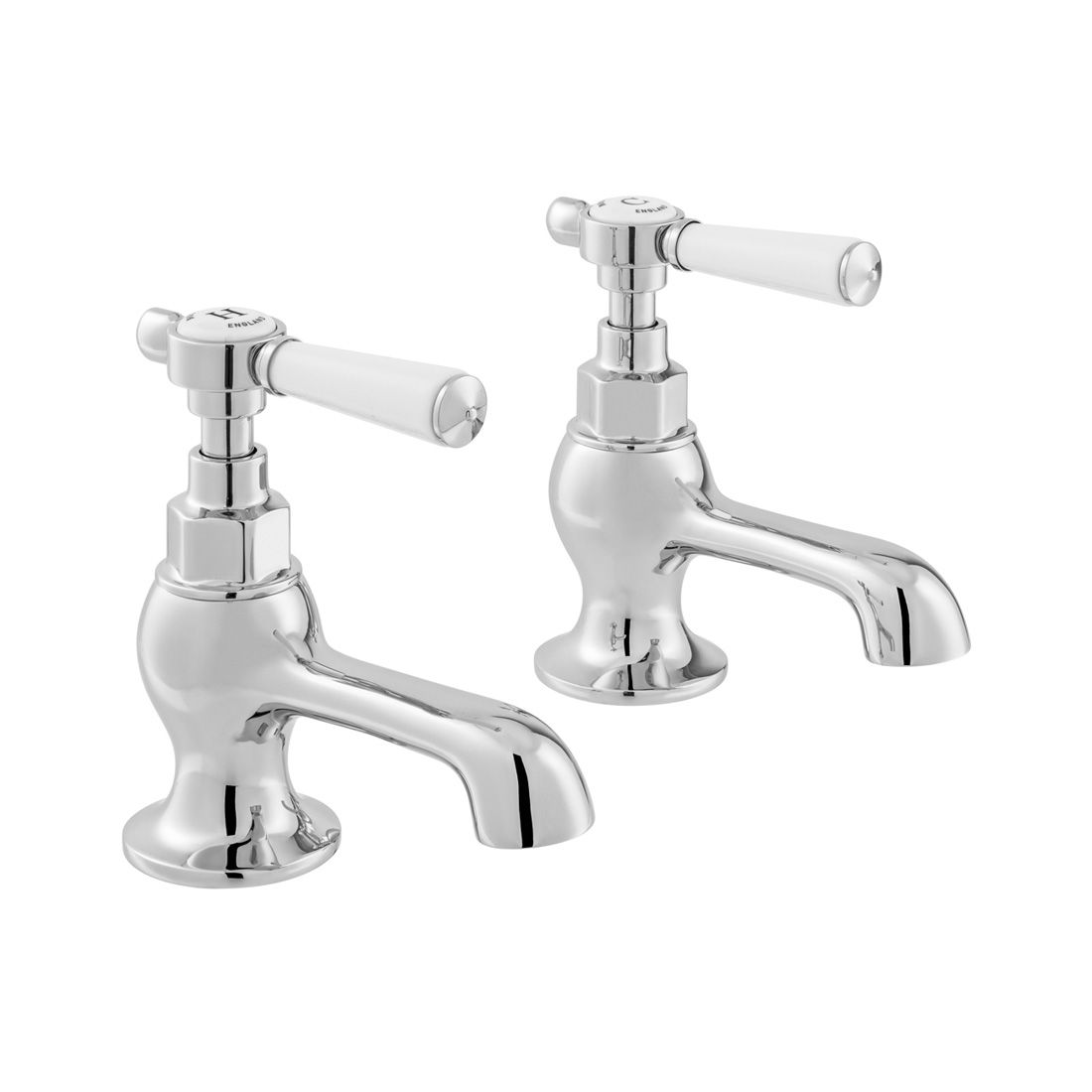 VADO Axbridge Basin Pillar Taps with lever handles