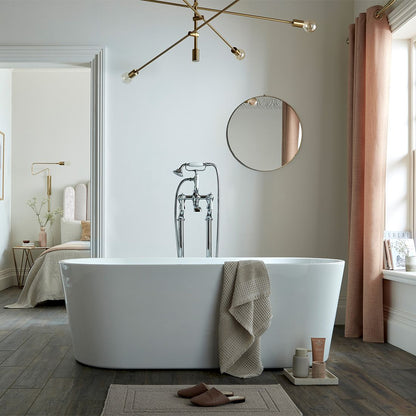 VADO Axbridge Freestanding bath mixer tap with shower kit
