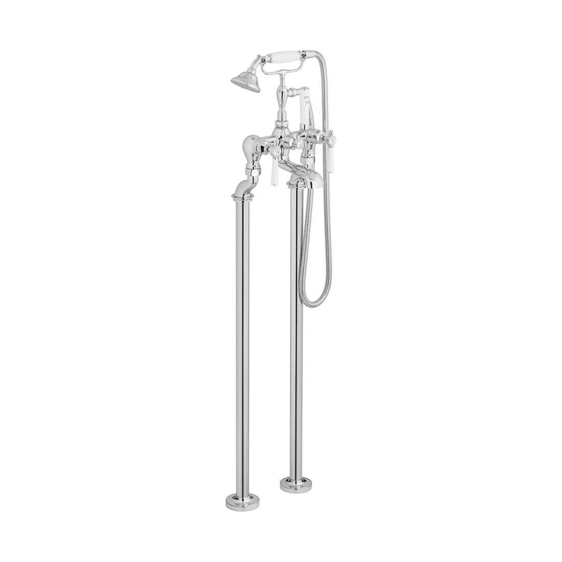 VADO Axbridge Freestanding bath mixer tap with shower kit