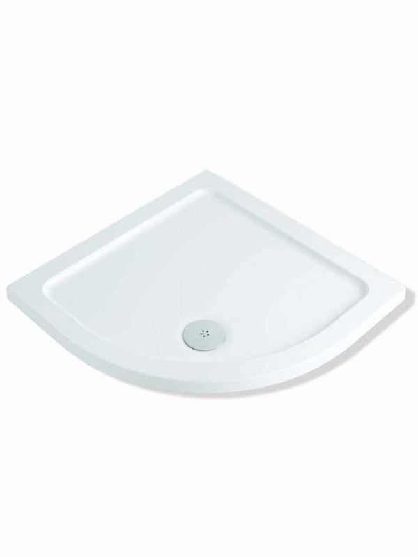 900 x 900mm Quadrant Stone Resin Shower Tray White