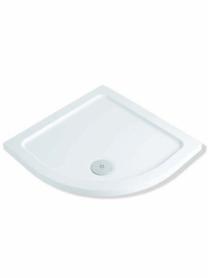 900 x 900mm Quadrant Stone Resin Shower Tray White