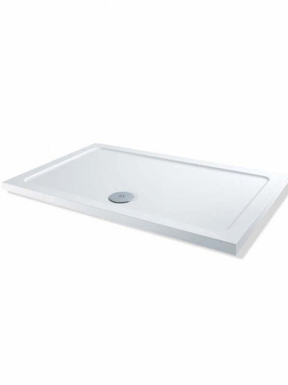 BDC 1200 x 900mm Stone Resin Shower Tray White