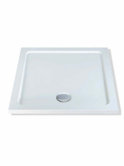BDC 900 x 900mm Stone Resin Shower Tray White