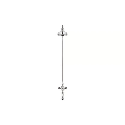 Crosswater Belgravia Thermo Shower Valve with Fixed Head and Bath Spout in Chrome