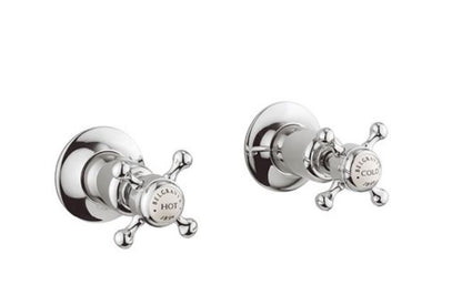 Crosswater Belgravia Crosshead Wall Mounted Stop Valves