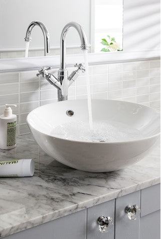 Crosswater Belgravia Crosshead Tall Monobloc Basin Mixer - Chrome