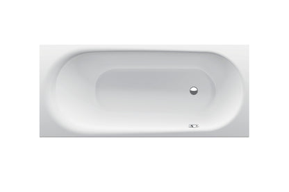 Bette Comodo 1700x750mm SE Steel Bath, Right Overflow