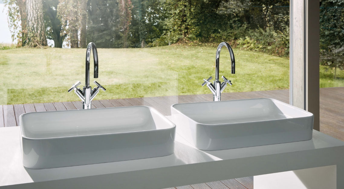 Bette Art Counter Top Basin 600 X 400 No Tap Hole Basin