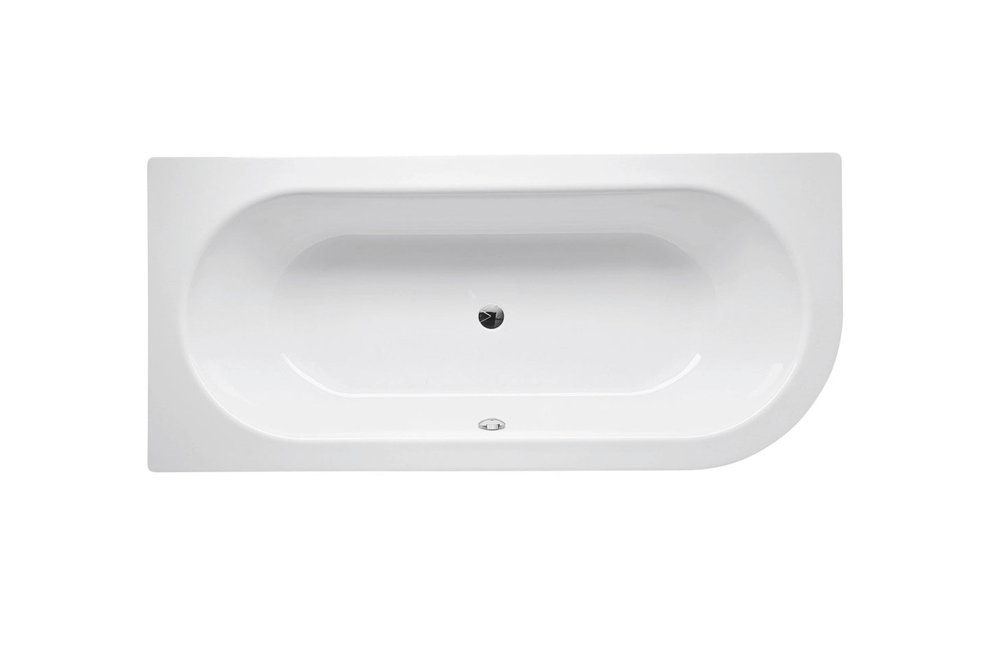 Bette Starlet Iv Silhouette 1850 X 850mm Double Ended Steel Bath No Tap Holes With 1 Rounded Corner