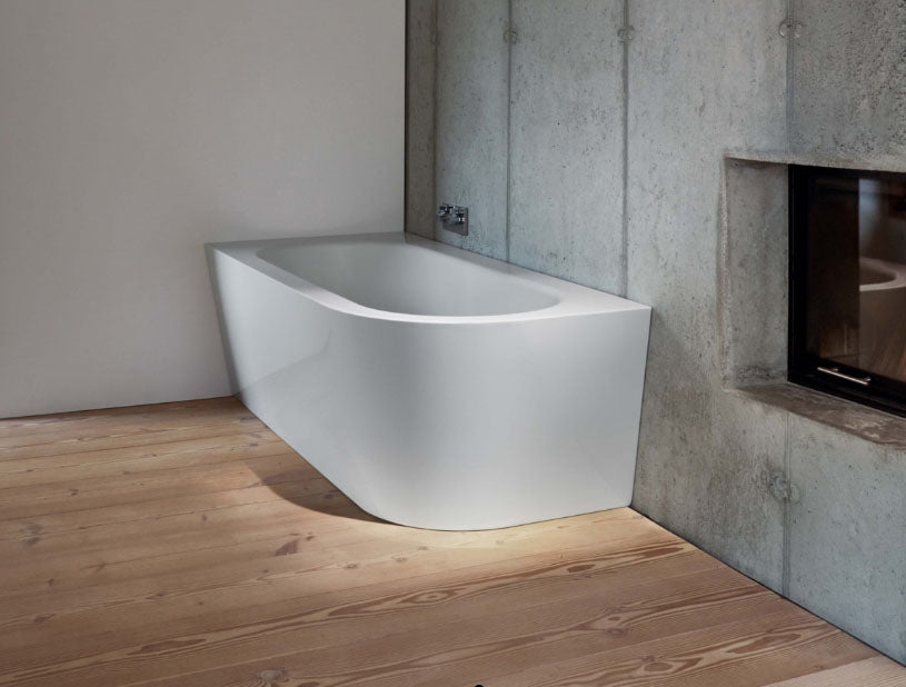 Bette Starlet Iv Silhouette 1850 X 850mm Double Ended Steel Bath No Tap Holes With 1 Rounded Corner
