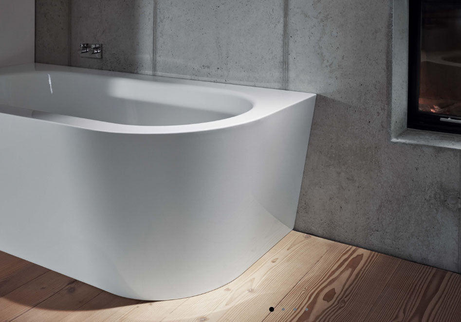 Bette Starlet Iv Silhouette 1850 X 850mm Double Ended Steel Bath No Tap Holes With 1 Rounded Corner
