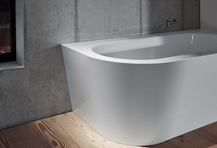 Bette Starlet V Silhouette 1650 X 750mm Double Ended Steel Bath No Tap Holes With 1 Rounded Corner