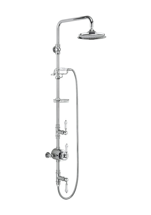 Burlington Stour Thermostatic Exposed Shower Valve 9' Head