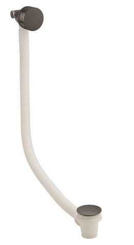 Crosswater Bath Filler with Click Clack Waste-Slate