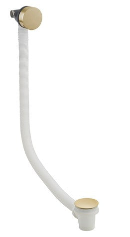 Crosswater Bath Filler with Click Clack Waste-Brushed Brass