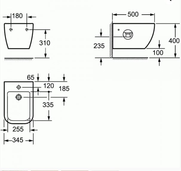 Essentials Essence Wall Hung Bidet