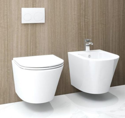 Essentials Arco Wall-Hung Bidet 520mm