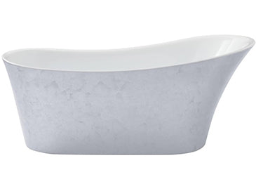 Heritage HOLYWELL Freestanding Acrylic Single Ended Bath - Steel Effect