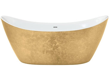 Heritage Hylton Freestanding Acrylic Double Ended Bath - Gold Effect