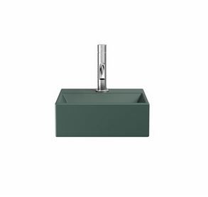 Crosswater Beck Cloakroom Basin Inc Waste 1TH 30x30cm Green Matt