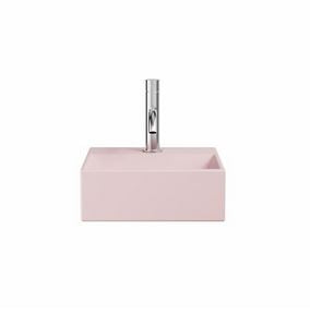 Crosswater Beck Cloakroom Basin Inc Waste 1TH 30x30cm Pink Matt