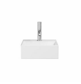 Crosswater Beck Cloakroom Basin Inc Waste 1TH 30x30cm White Gloss