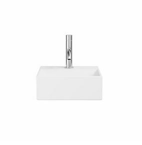 Crosswater Beck Cloakroom Basin Inc Waste 1TH 30x30cm Matt White