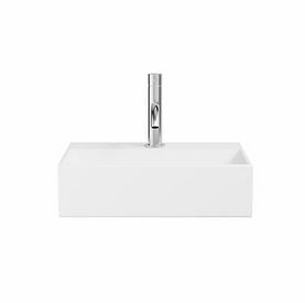 Crosswater Beck Cloakroom Basin Inc Waste 1TH 40x30cm Matt White