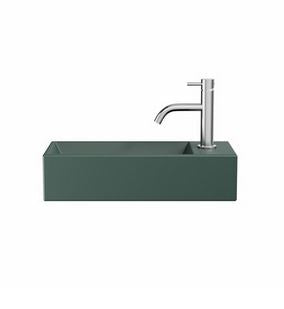Crosswater Beck Cloakroom Basin Inc Waste 1TH 45x20cm Green Matt